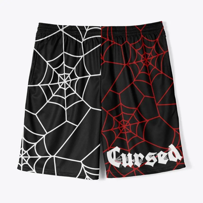 Cursed Split Cobweb Shorts